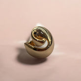 ANEL CARACOL DOURADO